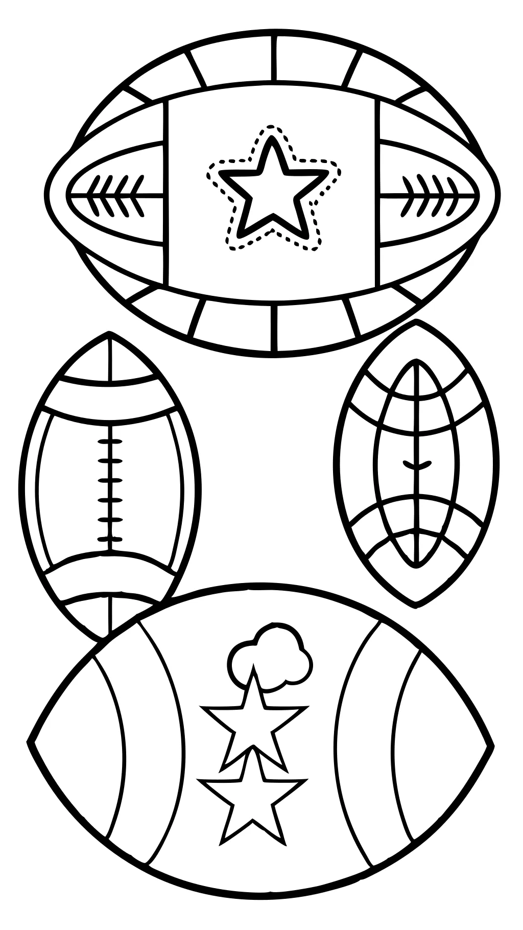 football ball coloring pages